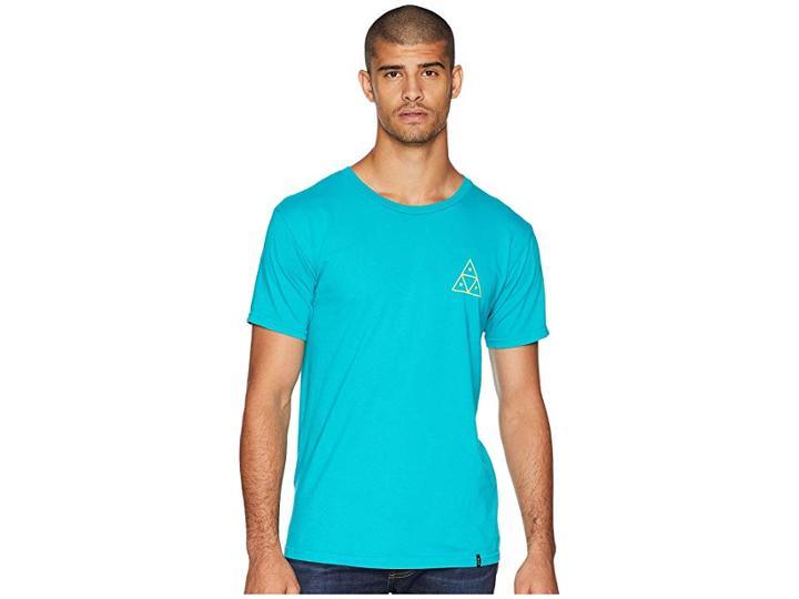 Huf High Tide Triangle Short Sleeve Tee (tropical Green) Men's T Shirt