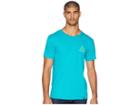 Huf High Tide Triangle Short Sleeve Tee (tropical Green) Men's T Shirt
