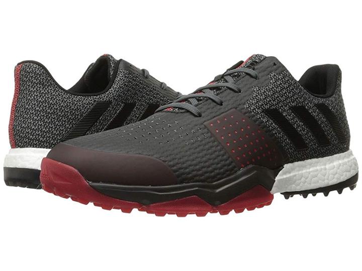 Adidas Golf Adipower S Boost 3 (onix/core Black/scarlet) Men's Golf Shoes