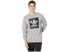 Adidas Skateboarding Blackbird Crew Neck (core Heather/black/white) Men's Long Sleeve Pullover