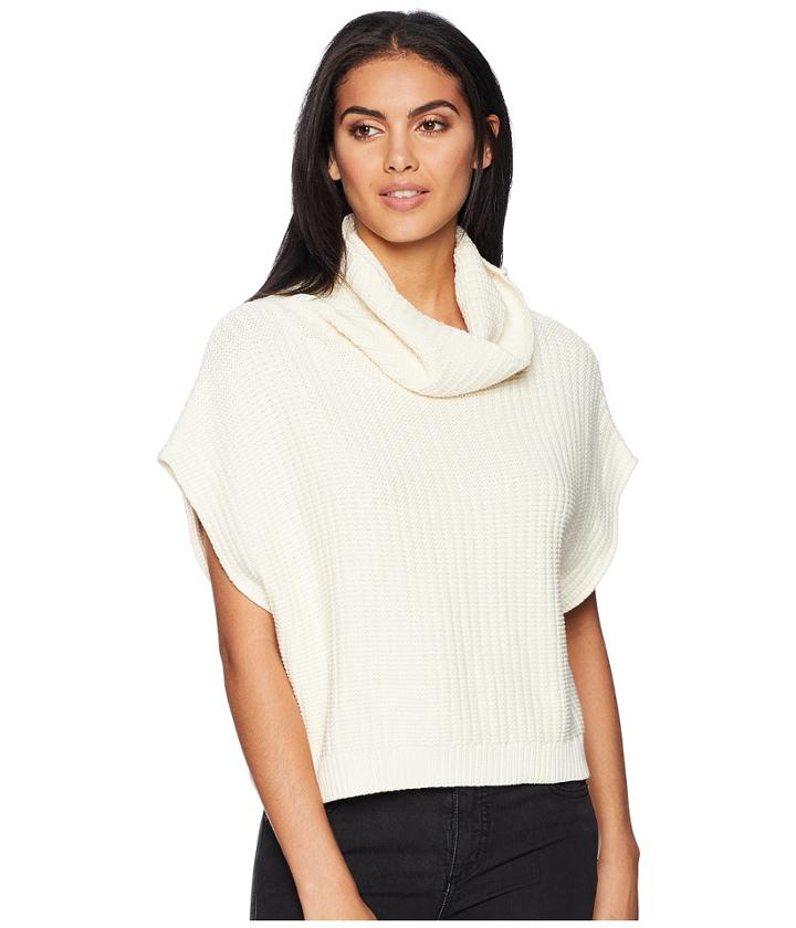 Free People Keep It Simple Vest (ivory) Women's Coat