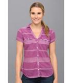 Columbia Sun Drifter S/s Shirt (razzle Stripe) Women's Short Sleeve Button Up