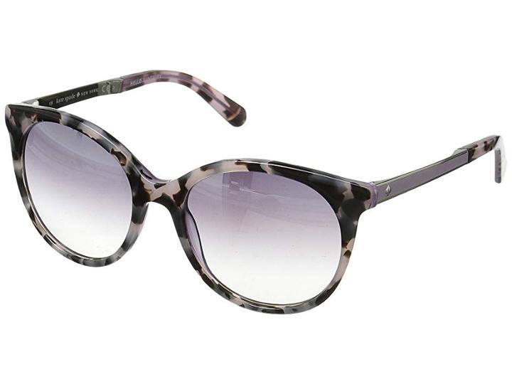 Kate Spade New York Amaya/s (liliac Havana/gray Silver Flash) Fashion Sunglasses