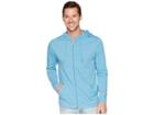 White Sierra Bug Free Jersey Full Zip Hoodie (niagara Blue) Men's Sweatshirt