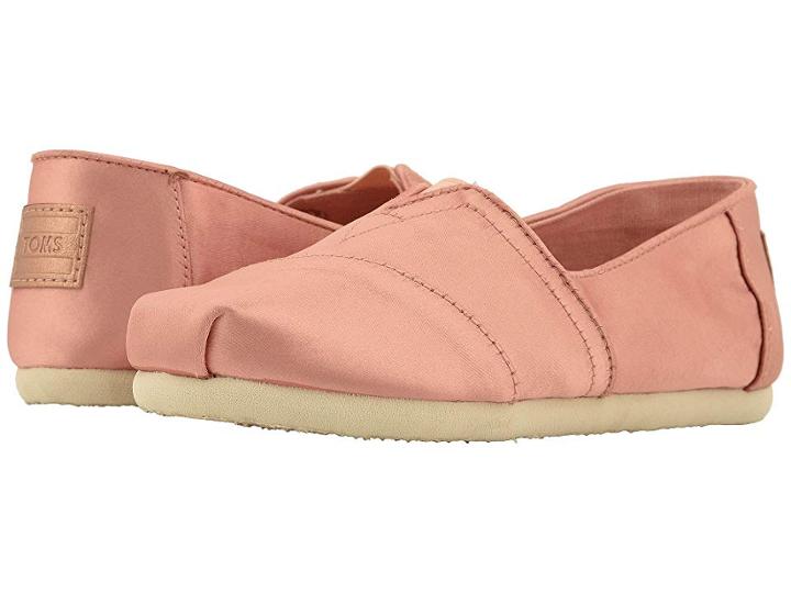 Toms Kids Alpargata (little Kid/big Kid) (rose Cloud Satin) Girl's Shoes