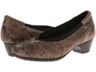 Aravon Patsy (taupe Snake) Women's Shoes