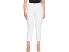 Nydj Plus Size Plus Size Sheri Slim Ankle W/ Fray Hem In Optic White (optic White) Women's Jeans
