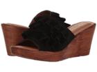 Bella-vita Bey-italy (black Italian Suede) Women's Slide Shoes