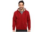 U.s. Polo Assn. Fleece Hoodie With Sherpa Lining (university Red) Men's Coat