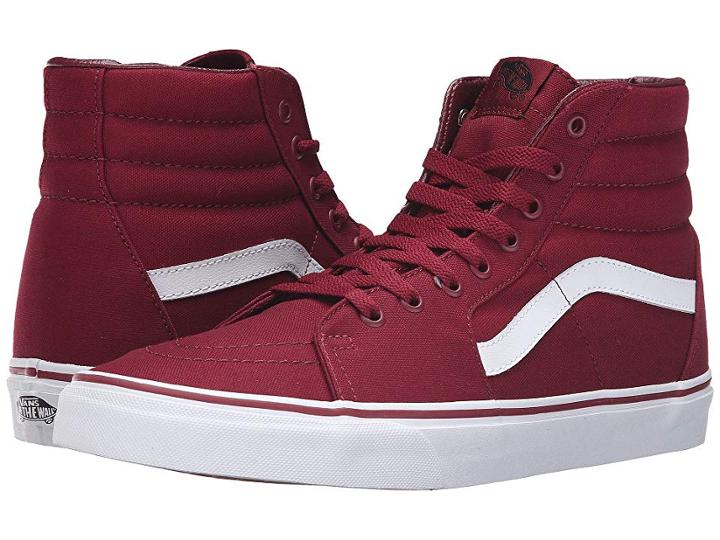 Vans Sk8-hitm ((canvas) Cordovan/true White) Skate Shoes