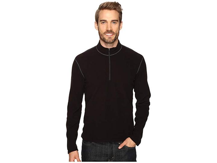 Hot Chillys Micro Fleece Zip-t (black) Men's Clothing