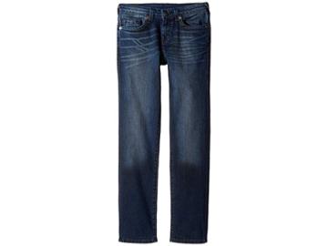 True Religion Kids Geno Slim Fit Jeans In Blue Asphalt (big Kids) (blue Asphalt) Boy's Jeans