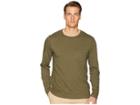 Todd Snyder Made In The Usa Pocket Long Sleeve T-shirt (olive) Men's T Shirt