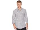 Perry Ellis Stripes And Checks Stretch Shirt (port) Men's Clothing