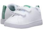 Adidas Kids Vs Advantage Clean Cmf (infant/toddler) (white/green) Kids Shoes