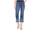 Liverpool Lvpl By Liverpool Coco Cropped Flare With Embroidery In Vintage Super Comfort Stretch Denim In Willow Wash (willow Wash) Women's Jeans