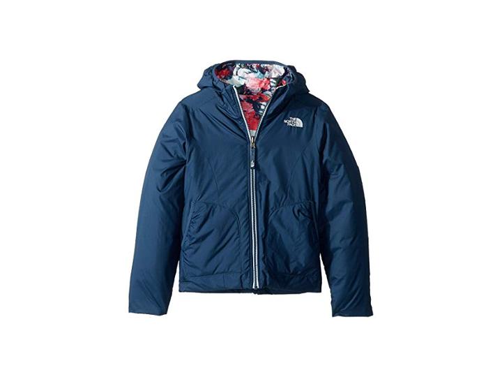 The North Face Kids Reversible Perrito Jacket (little Kids/big Kids) (blue Wing Teal) Girl's Jacket