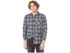 Billabong Freemont Flannel (dark Royal) Men's Long Sleeve Button Up