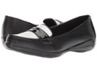 Soft Style Daly (black Vitello/white Vamp) Women's Flat Shoes