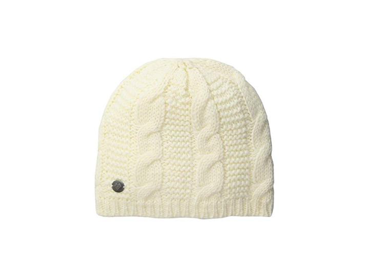 Obermeyer Cable Knit Hat (white) Caps