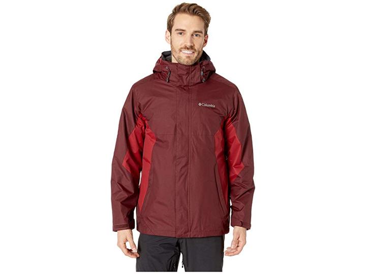 Columbia Eager Air Interchange Jacket (elderberry/red Element) Men's Coat