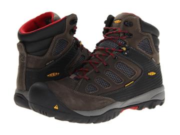 Keen Utility Tucson Mid (magnet/chili Pepper) Men's Work Lace-up Boots