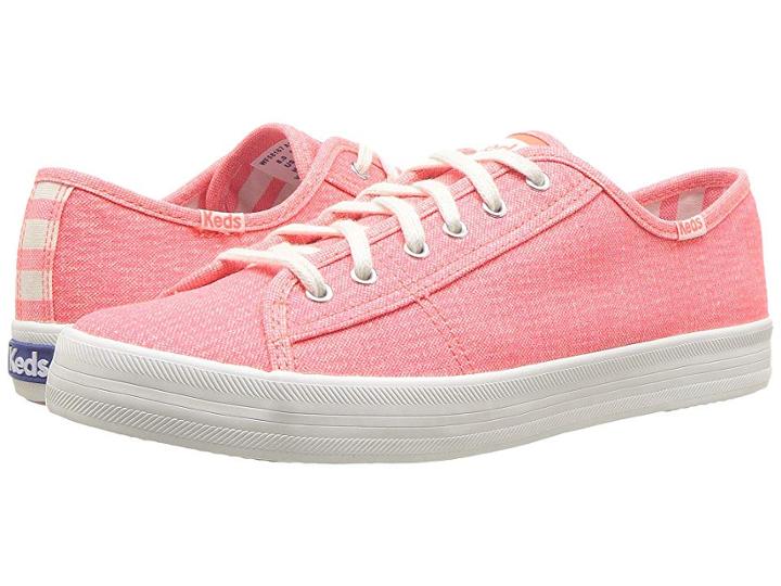 Keds Kickstart Mini Brights (coral) Women's Lace Up Casual Shoes