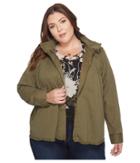 Lucky Brand Plus Size Military Jacket (olive Night) Women's Coat