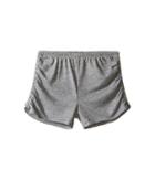 Chaser Kids Super Soft Tri-blend Side Shirred Shorts (big Kids) (streaky Grey) Girl's Shorts
