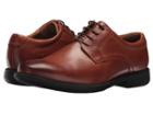 Nunn Bush Devine Plain Toe Oxford With Kore Walking Comfort Technology (cognac) Men's Lace Up Casual Shoes