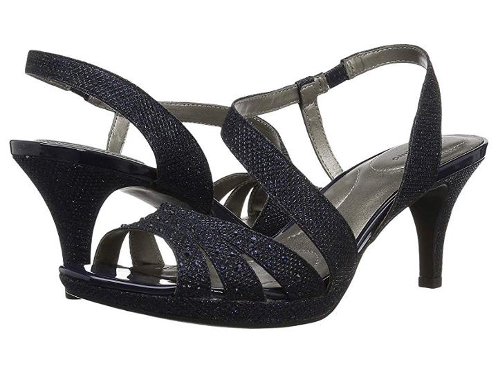 Bandolino Kadshe (navy Fabric) Women's Dress Sandals