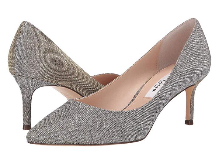 Nina Stacy (steel Luna Shine) Women's 1-2 Inch Heel Shoes