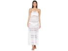 Letarte Pineapple Lace Short Racerback Cover-up (white) Women's Swimwear