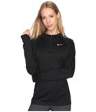 Nike 1/4 Zip Soccer Drill Top (black/white/white) Women's Clothing