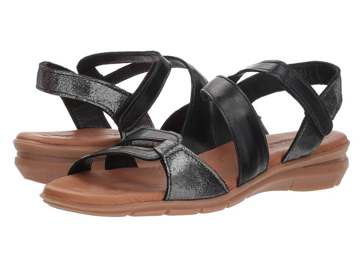 Tamaris Pepa 1-1-28711-20 (black/gunmetal) Women's Dress Sandals