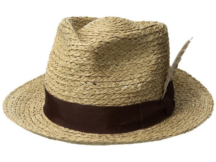 Brixton Crosby Fedora (tan) Fedora Hats