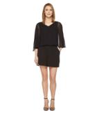 Vince Camuto Sheer Overlay Romper (rich Black) Women's Jumpsuit & Rompers One Piece