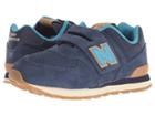 New Balance Kids Yv574v1 (little Kid/big Kid) (pigment/cadet) Kids Shoes