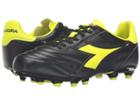 Diadora Brasil Lt Mg 14 (black/yellow Fluo) Men's Soccer Shoes