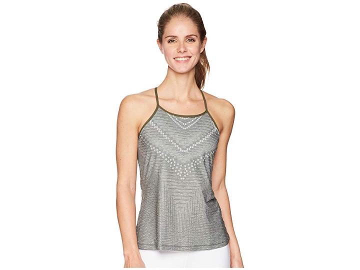 Prana Small Miracle Cami (forest Green Synergy) Women's Clothing