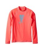 Nike Kids Just Do It Long Sleeve Hydroguard Top (big Kids) (racer Pink) Girl's Swimwear
