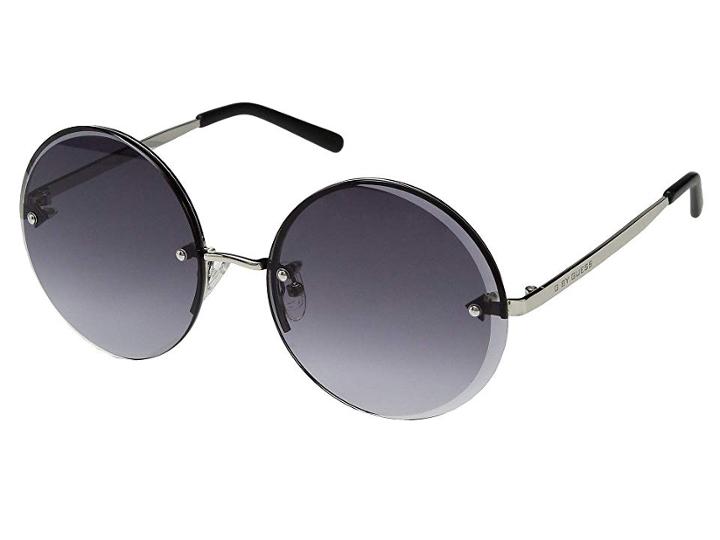 Guess Gg1149 (shiny Light Nickeltin/gradient Smoke) Fashion Sunglasses