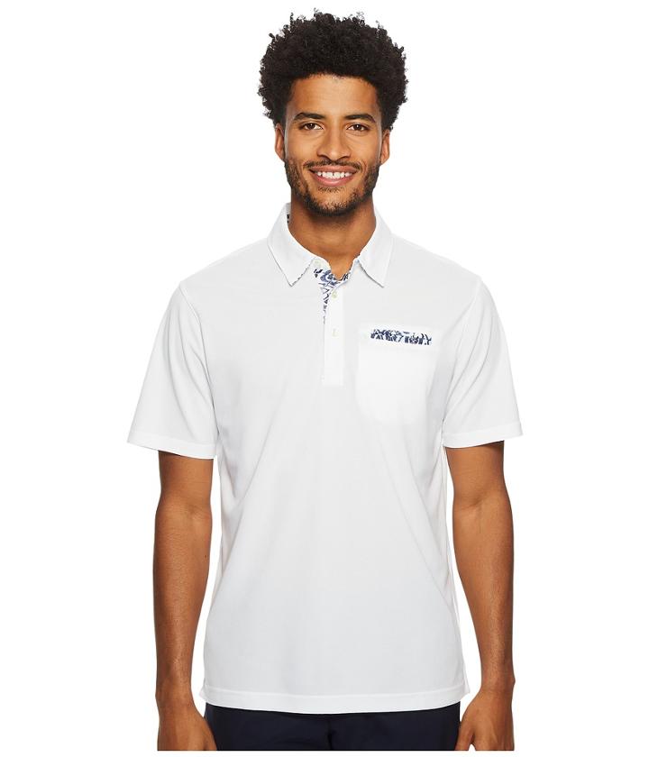 Puma Golf Aloha Polo (bright White) Men's Short Sleeve Pullover