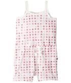 Toobydoo Laguna Beach Romper (toddler/little Kids/big Kids) (watercolor Pink/white) Girl's Jumpsuit & Rompers One Piece