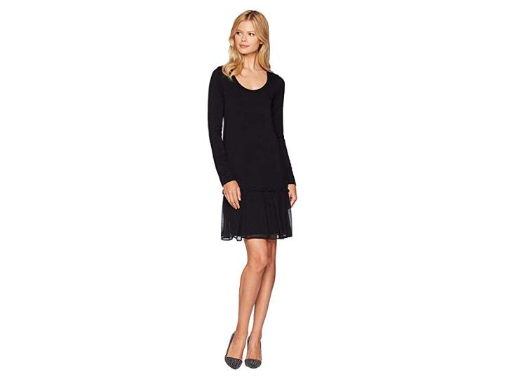 Karen Kane Flounce Ruffle Hem Dress (black) Women's Dress