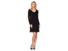 Karen Kane Flounce Ruffle Hem Dress (black) Women's Dress