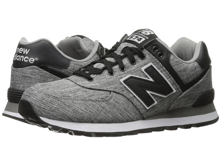 New Balance Classics Ml574 (black/marblehead/white) Men's Shoes