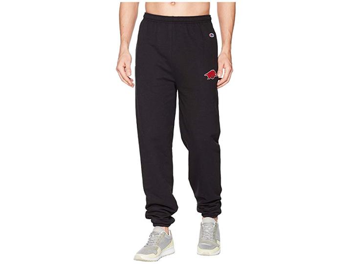 Champion College Arkansas Razorbacks Eco(r) Powerblend(r) Banded Pants (black) Men's Casual Pants
