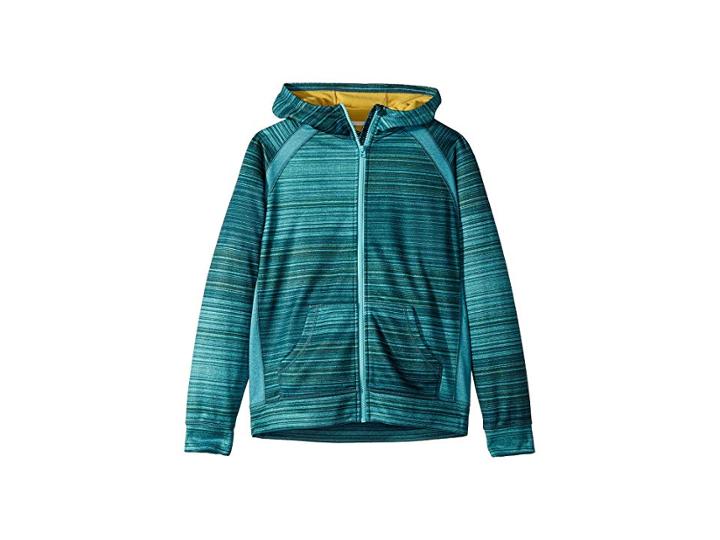 Burton Kids Scoop Full Zip Hoodie (little Kids/big Kids) (tahoe Sunset Stripe) Girl's Sweatshirt