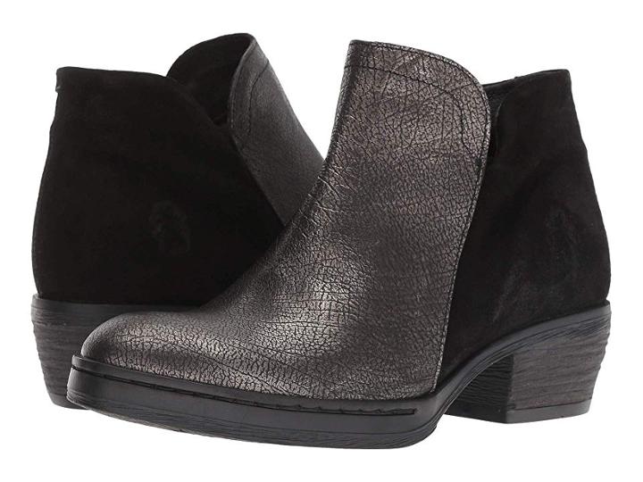 Fly London Cled339fly (antique Silver/black Adraga/oil Suede) Women's Shoes